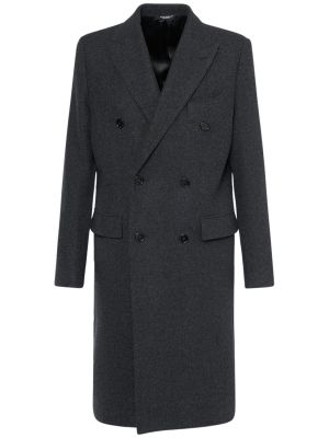 Palton de lână Dolce & Gabbana negru