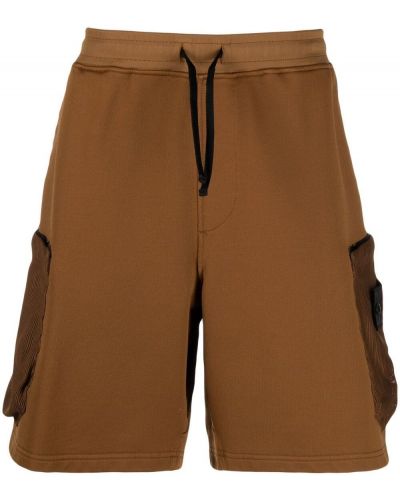 Pantalones cortos deportivos con bolsillos Stone Island Shadow Project marrón