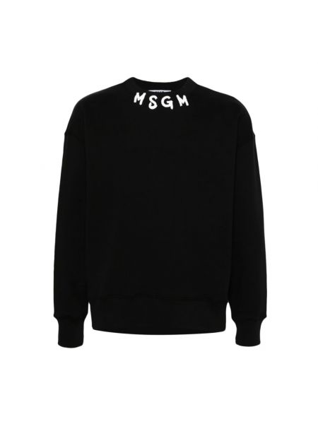 Sweatshirt mit rundhalsausschnitt Msgm schwarz