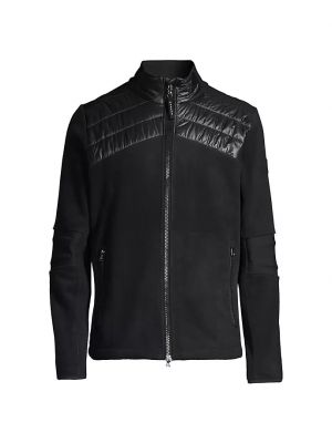 Флисовая мотоциклетная куртка Bogner черная