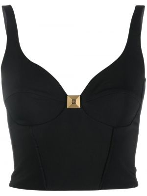 Crop top Elisabetta Franchi svart