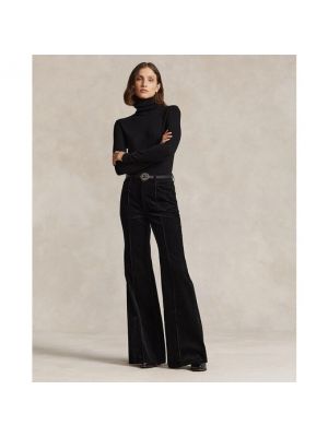 Pantalones de algodón con bolsillos Polo Ralph Lauren negro