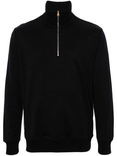 Prugasta vunena dugi sweatshirt Paul Smith plava