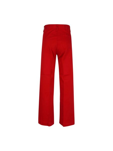 Pantalones rectos sin tacón Polo Ralph Lauren rojo