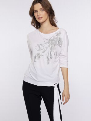 Bluză cu model floral Monnari gri
