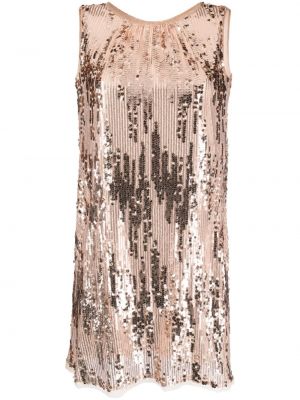 Suknele kokteiline be rankovių Talbot Runhof smėlinė