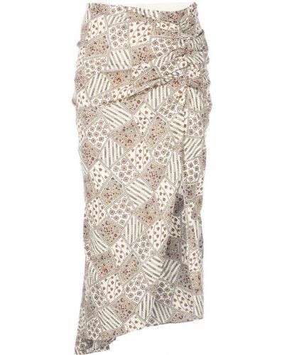 Falda con estampado con estampado abstracto Veronica Beard