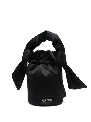 Чанта за ръка Ganni черно