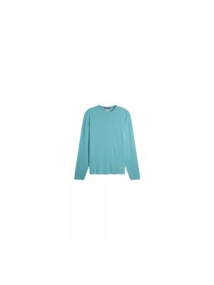 Długi sweter bawełniane oversize C.p. Company - niebieski