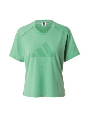Тениска Adidas Performance зелено