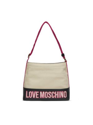 Crossbody kabelka Love Moschino béžová
