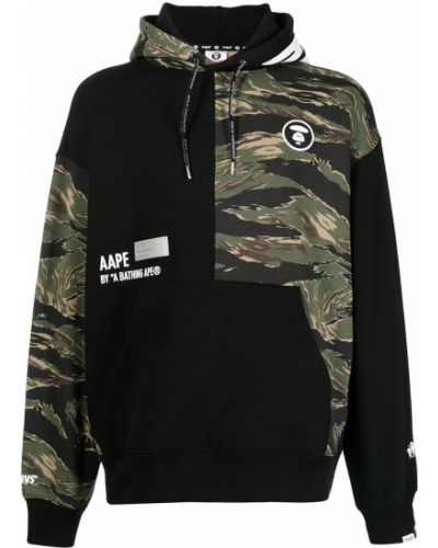 Hoodie con stampa camouflage Aape By *a Bathing Ape® nero