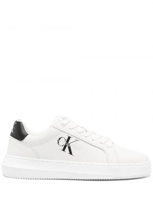 Sneakers con stampa Calvin Klein bianco