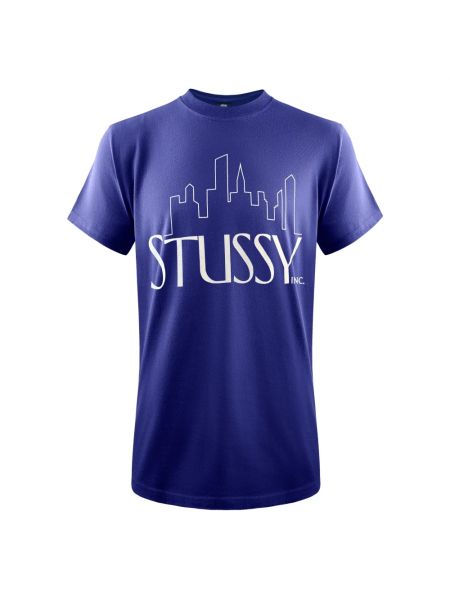 T-shirt Stüssy bleu