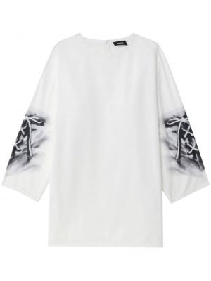 Bombažna bluza s potiskom z abstraktnimi vzorci We11done
