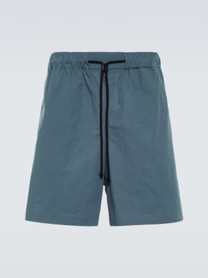 Pantalones cortos de algodón Commas azul