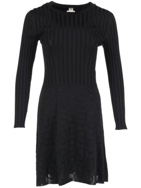 Robe longue en soie Hermès Pre-owned noir