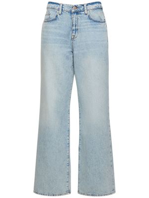 Voľné bavlnené džínsy Triarchy modrá
