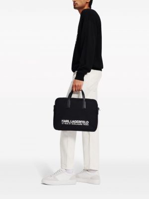 Nylon laptoptasche Karl Lagerfeld schwarz