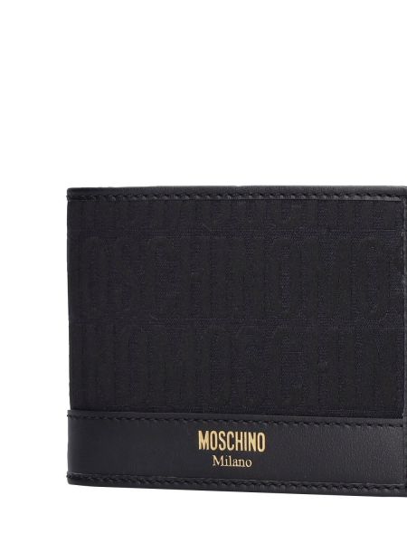 Jacquard pénztárca Moschino fekete