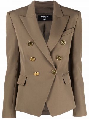 Montert lang blazer Balmain