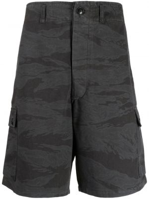 Shorts cargo à imprimé à imprimé camouflage Maharishi noir
