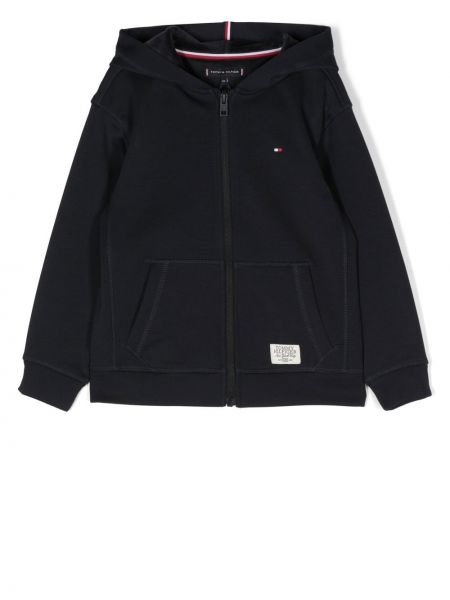 Hoodie för tjejer Tommy Hilfiger Junior blå