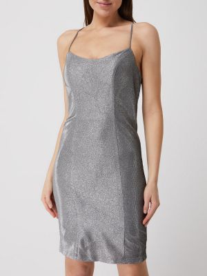 Sukienka koktajlowa Luxuar srebrna