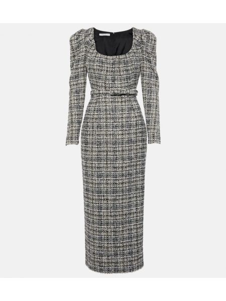 Tweed dress Alessandra Rich hvit