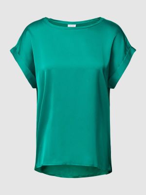 Bluzka w jednolitym kolorze Vila zielona