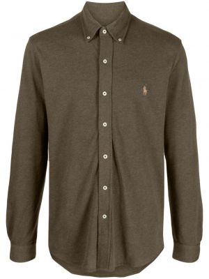Flīsa kokvilnas polo krekls ar kažokādu Polo Ralph Lauren