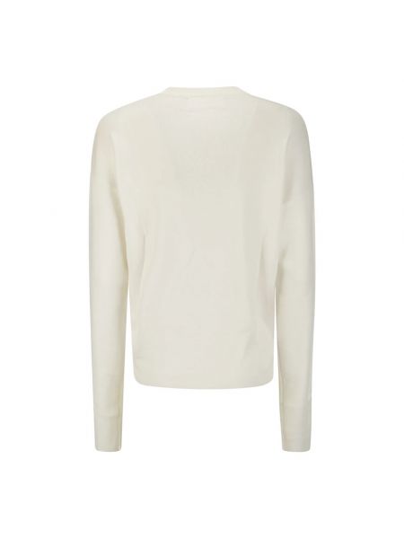 Sweter z kaszmiru z dekoltem w serek Extreme Cashmere biały