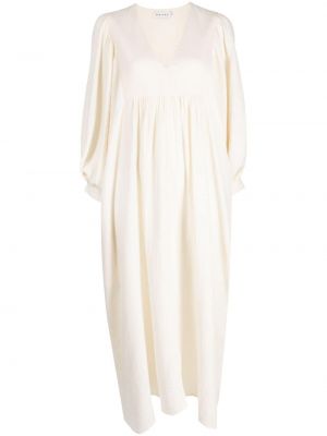 Φόρεμα με λαιμόκοψη v Rhode λευκό