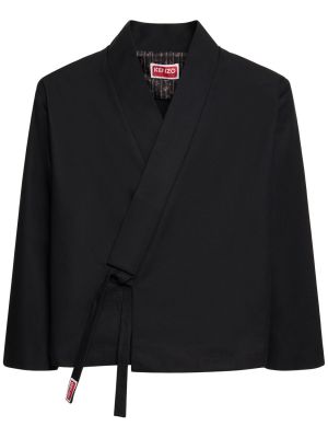 Bombažna jakna Kenzo Paris črna
