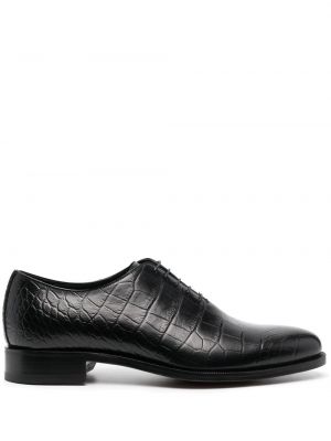 Pantofi cu șireturi din dantelă Scarosso negru