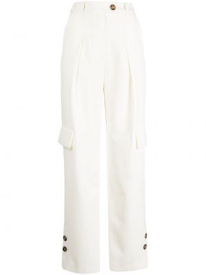 Białe proste spodnie J Koo