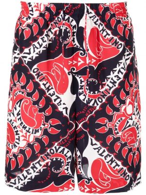 Pantaloni scurți cu imagine cu imprimeu abstract Valentino