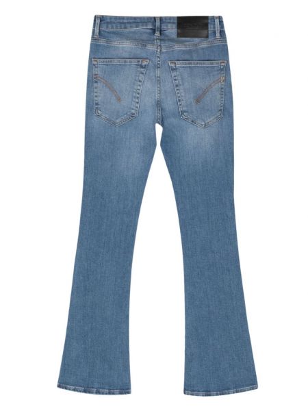 Bavlněné zvonové džíny Dondup modré