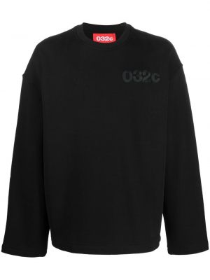 Sweatshirt med broderi 032c svart