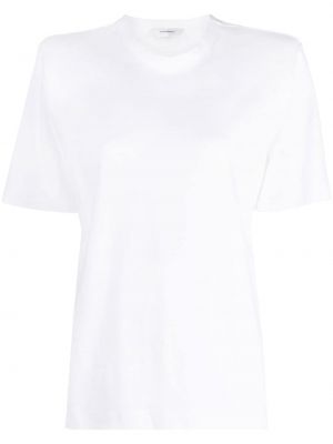 Koszulka bawełniana z okrągłym dekoltem Wardrobe.nyc biała