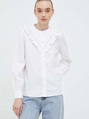 Lněná košile Levi's bílá