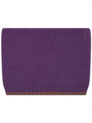 Pletená čiapka Rosetta Getty fialová