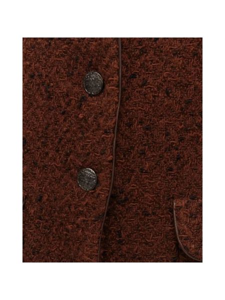 Chaqueta de lana Chanel Vintage marrón