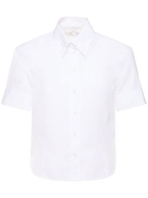 Bavlnená košeľa Saks Potts biela