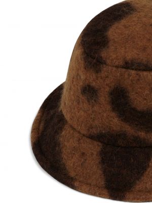 Raštuotas kepurė su abstrakčiu raštu Nina Ricci ruda