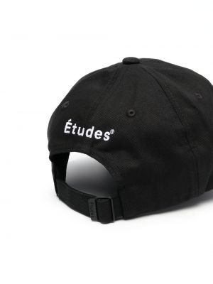 Siuvinėtas kepurė su snapeliu Etudes juoda