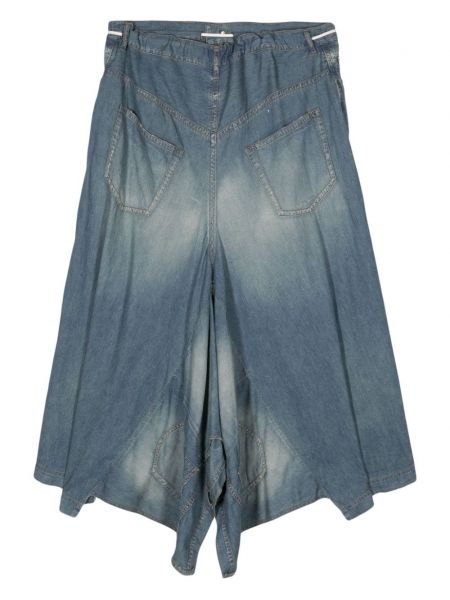 Spódnica jeansowa drapowana Maison Mihara Yasuhiro