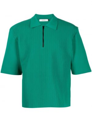 Poloshirt mit reißverschluss Amomento grün