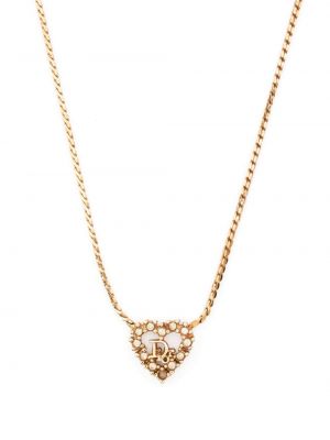 Collana con cristalli Christian Dior oro