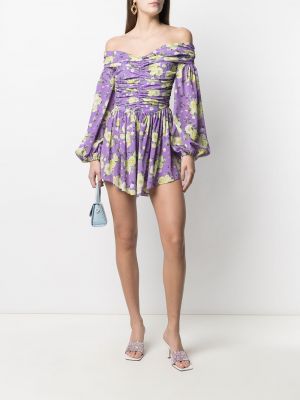 Mini vestido de flores Giuseppe Di Morabito violeta